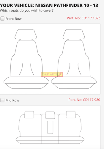 pathfinder seat covers
