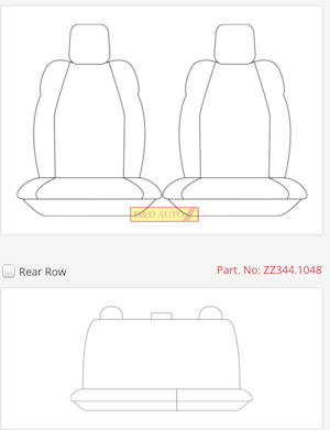 ISUZU D-MAX 7:2020 SEAT COVERS