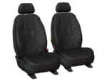 LEATHER LOOK BLACK SEAT COVER