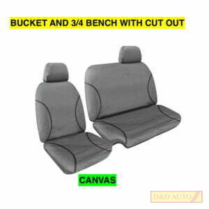 BUCKET AND 3/4 BENCH SEAT GREY