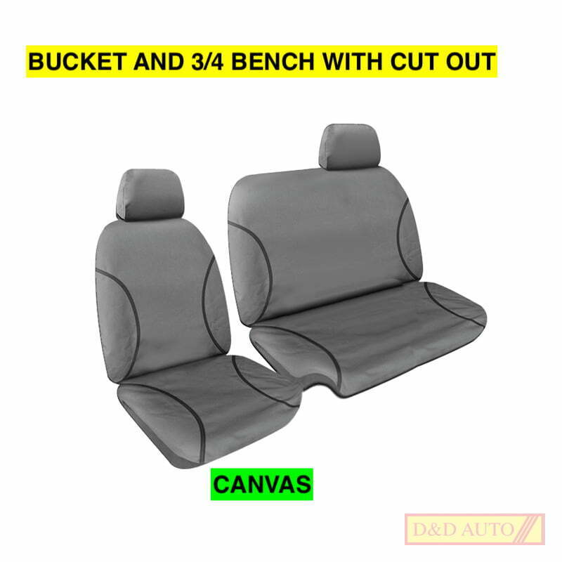 BUCKET AND 3/4 BENCH SEAT GREY