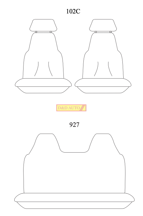 HILUX 97-05 seat covers