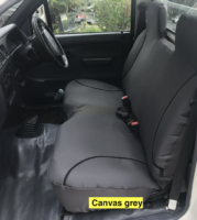 canvas grey bench