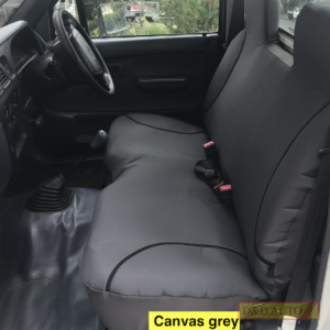 canvas grey bench