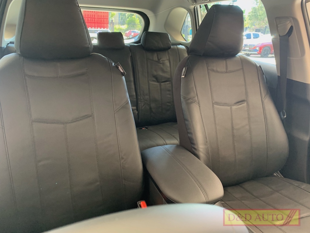 leather look black seat covers