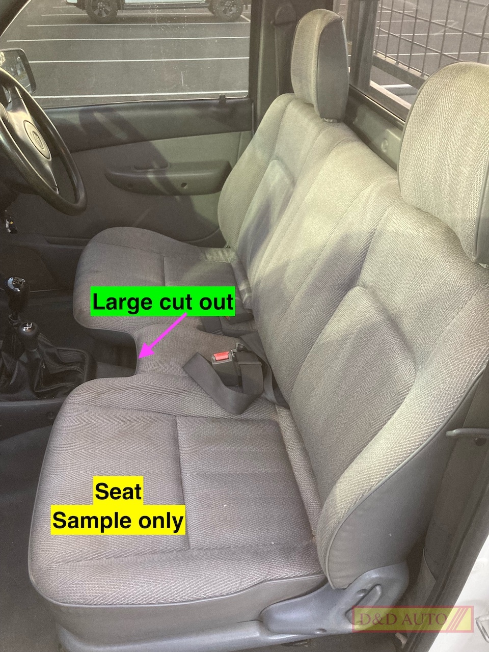 bench seat large cut