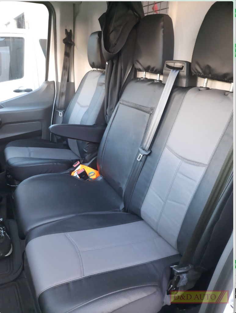 leather look grey seat covers