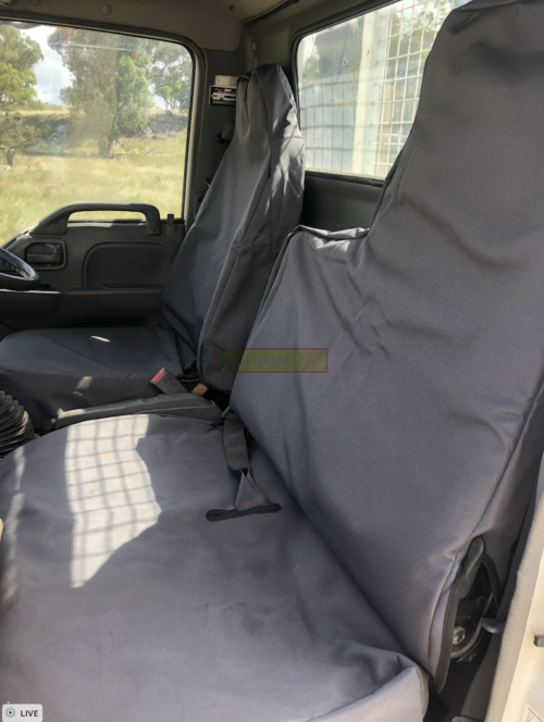 ISUZU NkR 200 Seat Covers 1996-2007 Narrow Cab N,NY,NC series Full Canvas - Image 3