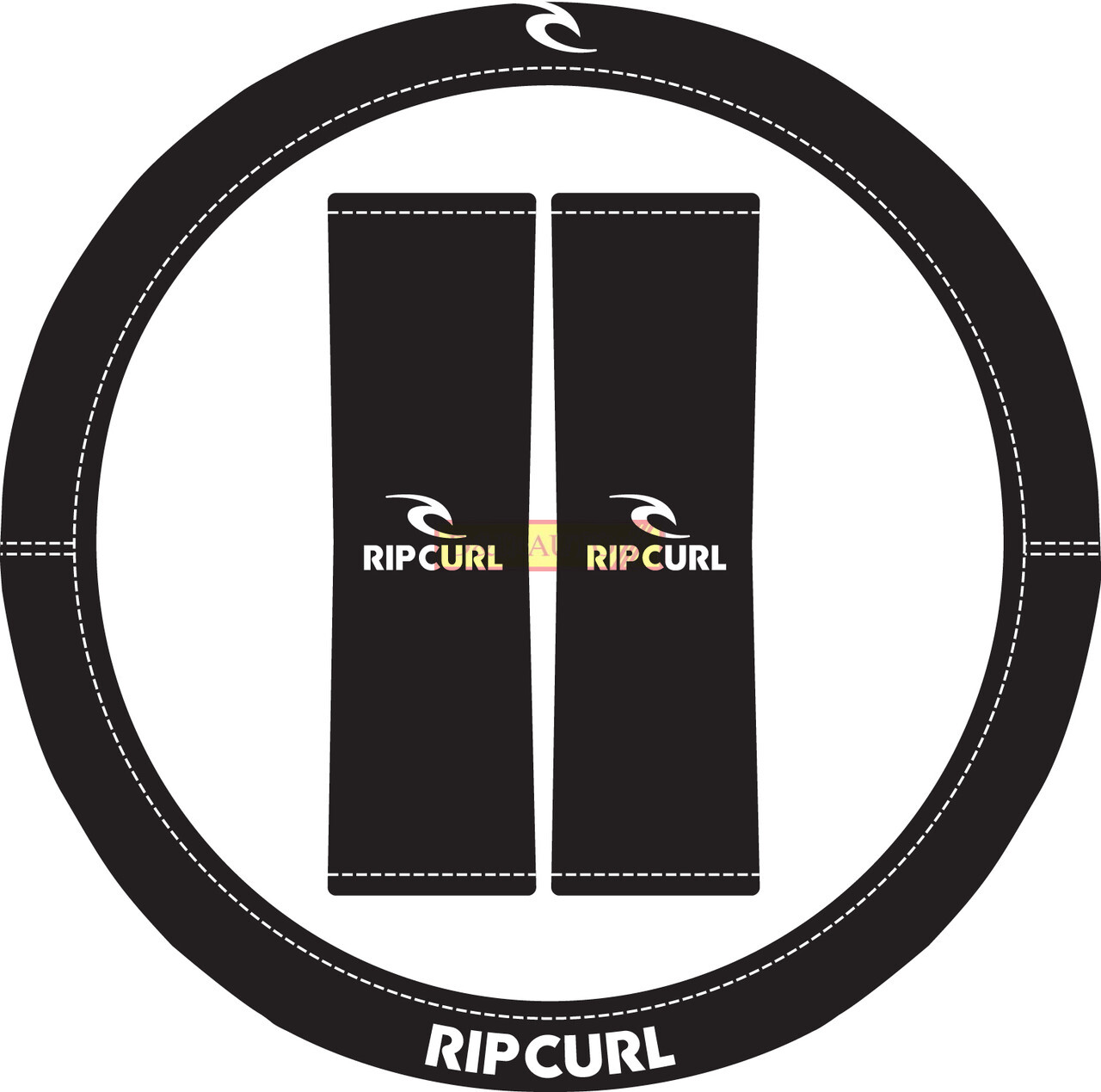 RIP CURL STEERING BLUE WITH BONUS SEAT BELT PADS