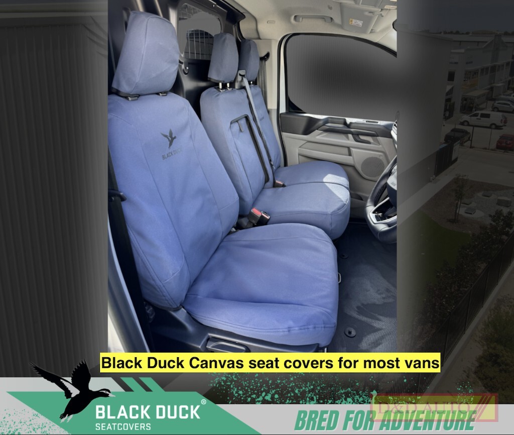 Black Duck van seat cover