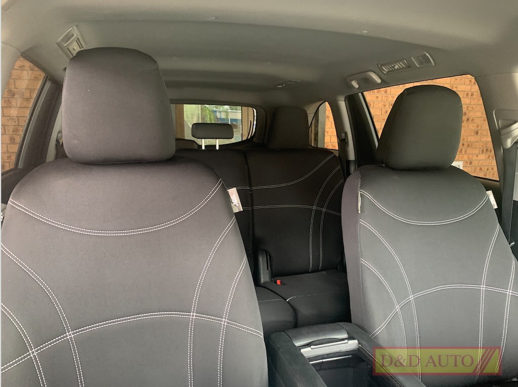 neoprene black/white seat covers