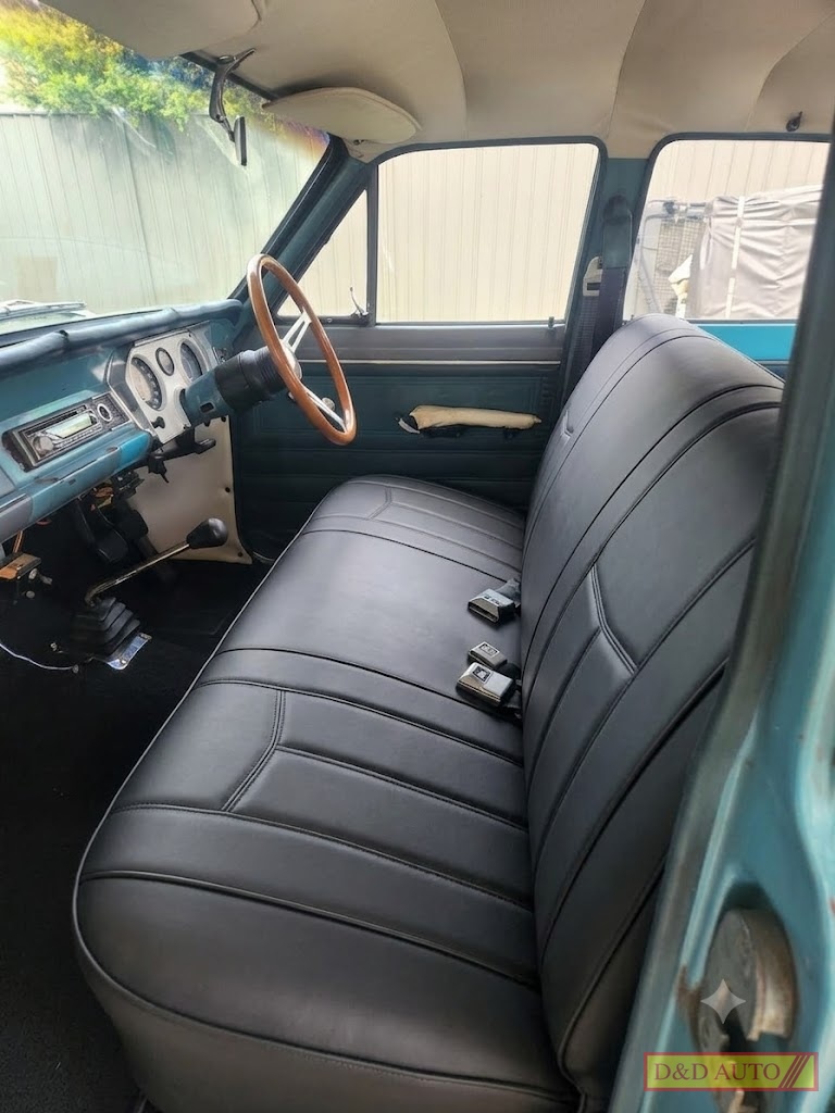 leather look bench black seat cover