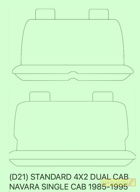 NAVARA 4X2 DUAL CAB SEAT COVERS