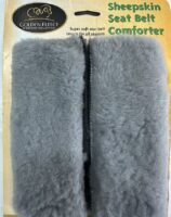 SHEEPSKIN SEAT BELT COMFORTER CHARCOAL