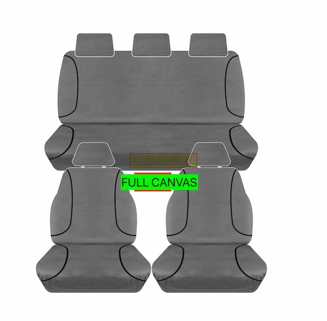 CANVAS GREY SEAT COVERS