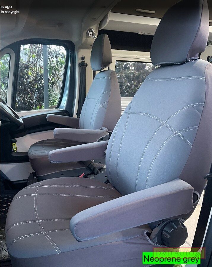Neoprene grey seat covers
