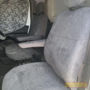 Platinum velour charcoal seat covers